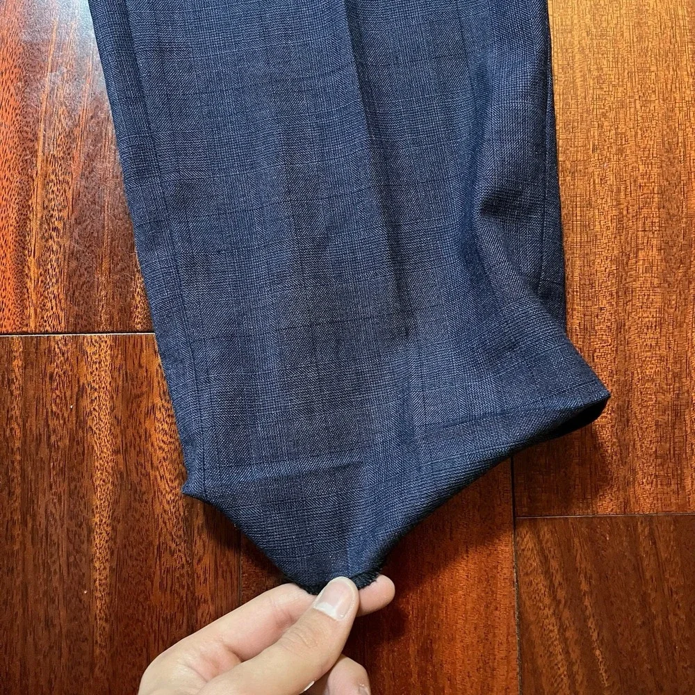 Brooks Brothers Pants Mens 34x27 Regent Fit Navy Blue Wool Preppy Office READ *
